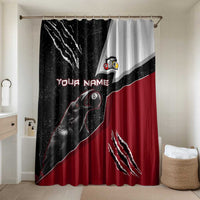Personalized Raven Billiards Bathroom Set with Dark Cemetery Scene and Red Eye Crow Artwork - Wonder Print Shop