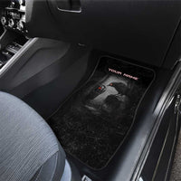 Personalized Raven Billiards Car Mats with Dark Cemetery Scene and Red Eye Crow Artwork - Wonder Print Shop