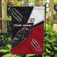Personalized Raven Billiards Garden Flag with Dark Cemetery Scene and Red Eye Crow Artwork - Wonder Print Shop