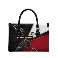 Personalized Raven Billiards Leather Bag with Dark Cemetery Scene and Red Eye Crow Artwork - Wonder Print Shop