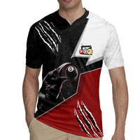 Personalized Raven Billiards Rugby Jersey with Dark Cemetery Scene and Red Eye Crow Artwork - Wonder Print Shop