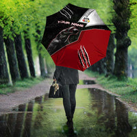 Personalized Raven Billiards Umbrella with Dark Cemetery Scene and Red Eye Crow Artwork - Wonder Print Shop
