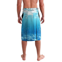Personalized Crappie Fishing Lavalava with Lake Water Splash Scene and Sunrise Silhouette Angler Design - Wonder Print Shop