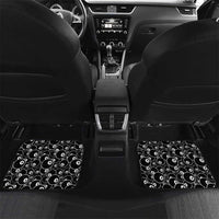 Personalized Billiards Eight Ball Car Mats with Red Wing Emblem and Black Gradient Bubble Pattern - Wonder Print Shop
