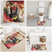 Amunet Bathroom Set with Egyptian Queen Portrait Ancient Mythology