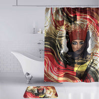 Amunet Bathroom Set with Egyptian Queen Portrait Ancient Mythology