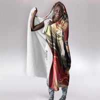 Amunet Hooded Blanket with Egyptian Queen Portrait Ancient Mythology