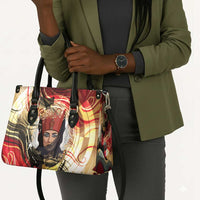 Amunet Leather Bag with Egyptian Queen Portrait Ancient Mythology