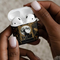 Anput Jackal Mask AirPods Case with Full Moon Egyptian Afterlife Symbolism