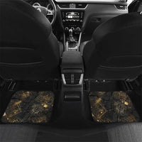 Anput Jackal Mask Car Mats with Full Moon Egyptian Afterlife Symbolism