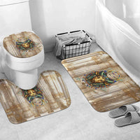 Hathor Bathroom Set with Sacred Cow Head Egyptian Fertility Symbolism