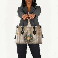 Hathor Leather Bag with Sacred Cow Head Egyptian Fertility Symbolism