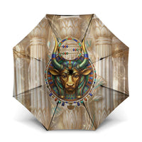 Hathor Umbrella with Sacred Cow Head Egyptian Fertility Symbolism