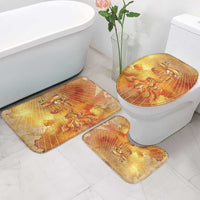 Ra Egyptian Bathroom Set Sun God Eye of Ra Fiery Wings Eternal Source Golden Light