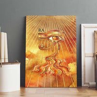 Ra Egyptian Canvas Wall Art Sun God Eye of Ra Fiery Wings Eternal Source Golden Light