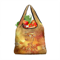 Ra Egyptian Grocery Bag Sun God Eye of Ra Fiery Wings Eternal Source Golden Light