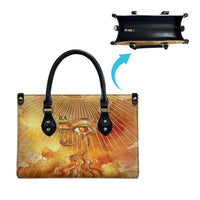 Ra Egyptian Leather Bag Sun God Eye of Ra Fiery Wings Eternal Source Golden Light