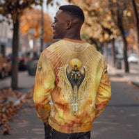 Ra Egyptian Sweatshirt Sun God Eye of Ra Fiery Wings Eternal Source Golden Light