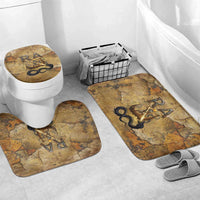 Ra Egyptian Bathroom Set Sun God Solar Disk Serpent Slayer Ancient Egyptian Boat of the Underworld