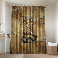 Ra Egyptian Bathroom Set Sun God Solar Disk Serpent Slayer Ancient Egyptian Boat of the Underworld