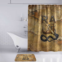 Ra Egyptian Bathroom Set Sun God Solar Disk Serpent Slayer Ancient Egyptian Boat of the Underworld