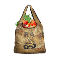 Ra Egyptian Grocery Bag Sun God Solar Disk Serpent Slayer Ancient Egyptian Boat of the Underworld