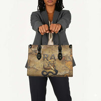 Ra Egyptian Leather Bag Sun God Solar Disk Serpent Slayer Ancient Egyptian Boat of the Underworld