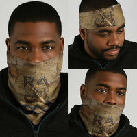 Ra Egyptian Neck Gaiter Sun God Solar Disk Serpent Slayer Ancient Egyptian Boat of the Underworld