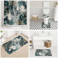 Anuket Egyptian Bathroom Set Goddess of the Nile Flowing Water Gazelle Spirit The Embracer