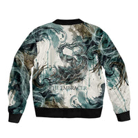 Anuket Egyptian Bomber Jacket Goddess of the Nile Flowing Water Gazelle Spirit The Embracer