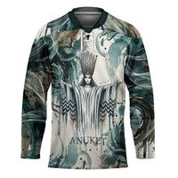 Anuket Egyptian Hockey Jersey Goddess of the Nile Flowing Water Gazelle Spirit The Embracer