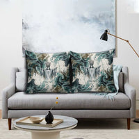 Anuket Egyptian Pillow Cover Goddess of the Nile Flowing Water Gazelle Spirit The Embracer