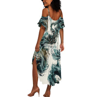 Anuket Egyptian Summer Maxi Dress Goddess of the Nile Flowing Water Gazelle Spirit The Embracer