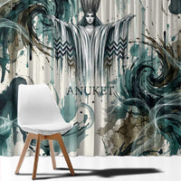 Anuket Egyptian Window Curtain Goddess of the Nile Flowing Water Gazelle Spirit The Embracer