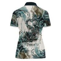 Anuket Egyptian Women Polo Shirt Goddess of the Nile Flowing Water Gazelle Spirit The Embracer
