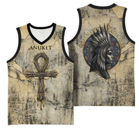 Anuket Basketball Jersey Egyptian Queen of the Cataracts Ankh Symbol