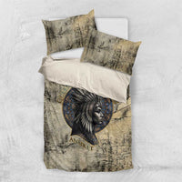 Anuket Bedding Set Egyptian Queen of the Cataracts Ankh Symbol