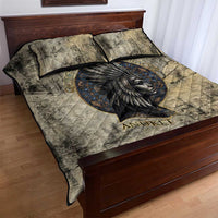 Anuket Quilt Bed Set Egyptian Queen of the Cataracts Ankh Symbol