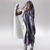 Bastet Egyptian Hooded Blanket Cat Goddess Cosmic Protector Moon Magic Night Sky