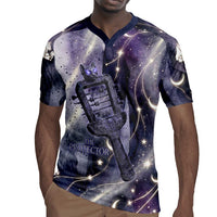 Bastet Egyptian Rugby Jersey Cat Goddess Cosmic Protector Moon Magic Night Sky