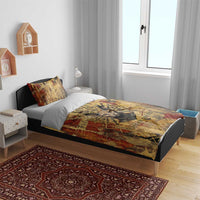 Bastet Egyptian Bedding Set Eye of Ra Cat Goddess Lady of Dread Ancient Power