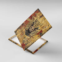 Bastet Egyptian Canvas Wall Art Eye of Ra Cat Goddess Lady of Dread Ancient Power