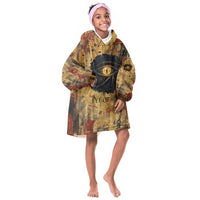 Bastet Egyptian Kid Wearable Blanket Hoodie Eye of Ra Cat Goddess Lady of Dread Ancient Power