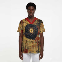 Bastet Egyptian Scrub Top Eye of Ra Cat Goddess Lady of Dread Ancient Power