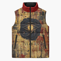 Bastet Egyptian Sleeveless Puffer Jacket Eye of Ra Cat Goddess Lady of Dread Ancient Power
