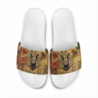 Bastet Egyptian Slide Sandals Eye of Ra Cat Goddess Lady of Dread Ancient Power