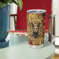 Bastet Egyptian Tumbler Cup Eye of Ra Cat Goddess Lady of Dread Ancient Power