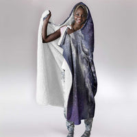 Bat Egyptian Hooded Blanket Cow Goddess Celestial Face Horn Ring Gem Cosmic Starry Sky