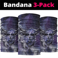 Bat Egyptian Neck Gaiter Cow Goddess Celestial Face Horn Ring Gem Cosmic Starry Sky