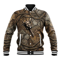 Bat Baseball Jacket Goddess of the Cosmos Ancient Egyptian Cow Horns Stone